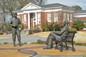 LarryDobyBernardBaruchStatues